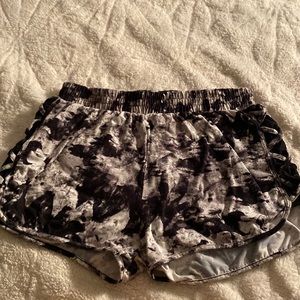Black and White Marble Kids Shorts